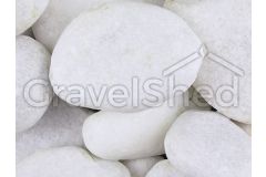 White Marble Cobbles 40-80mm Category Small