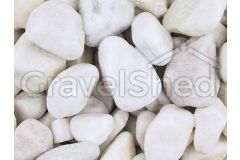 White Marble Pebbles 20-40mm Small