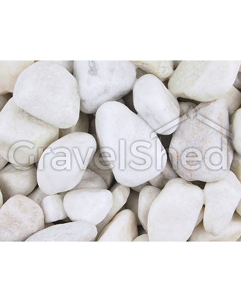 White Marble Pebbles 20-40mm Small
