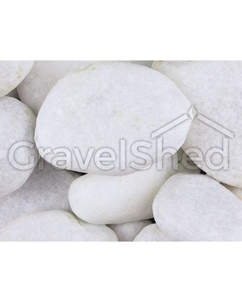 White Marble Cobbles 40-80mm Category Small